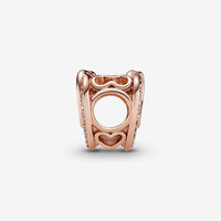 Sparkling Entwined Hearts Charm