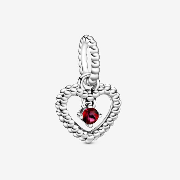 Copy of July Birthstone Heart Dangle Charm
