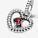 Copy of July Birthstone Heart Dangle Charm