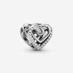 Copy of Sparkling Entwined Hearts Charm