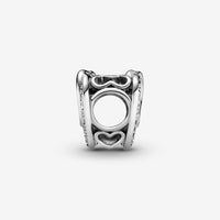 Sparkling Entwined Hearts Charm