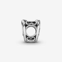 Sparkling Entwined Hearts Charm