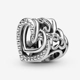 Copy of Sparkling Entwined Hearts Charm
