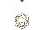 Chandelier-Rosilyn Antique Silver 5-Light