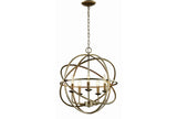 Chandelier-Rosilyn Antique Silver 5-Light