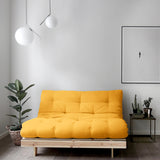Karup Design Schlafsofa Roots 140 I Safrangelb Webstoff 140x83x105 cm mit Schlaffunktion