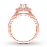Diamond Engagement Ring 1 ct tw Princess-cut 14K Rose Gold