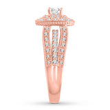 Diamond Engagement Ring 1 ct tw Princess-cut 14K Rose Gold