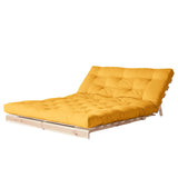 Karup Design Schlafsofa Roots 140 I Safrangelb Webstoff 140x83x105 cm mit Schlaffunktion