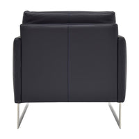 Coco Blue Leather Accent Chair