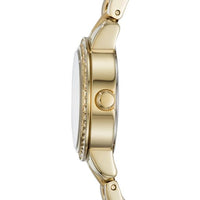 SHAE THREE-HAND GOLD-TONE STAINLESS STEEL WATCH