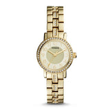 SHAE THREE-HAND GOLD-TONE STAINLESS STEEL WATCH