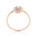 Evermore Promise Ring with 0.15 Carat TW of Diamonds in 10ct Rose Gold