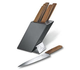 Swiss Modern Knife Block, 6 Pieces