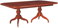 Cherry Grove Classic Antique Extendable Cherry Pedestal Dining Table