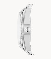 SCARLETTE MINI THREE-HAND DATE STAINLESS STEEL WATCH