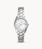 SCARLETTE MINI THREE-HAND DATE STAINLESS STEEL WATCH