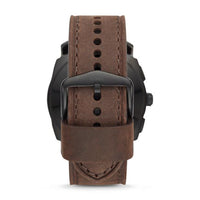 REFURBISHED HYBRID SMARTWATCH - MACHINE DARK BROWN LEATHER
