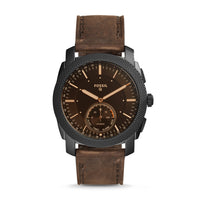 REFURBISHED HYBRID SMARTWATCH - MACHINE DARK BROWN LEATHER