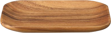 ACACIA PLATE RECTANGULAR W16.5XL12XH2CM