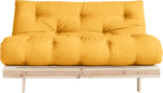 Karup Design Schlafsofa Roots 140 I Safrangelb Webstoff 140x83x105 cm mit Schlaffunktion