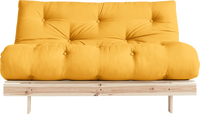 Karup Design Schlafsofa Roots 140 I Safrangelb Webstoff 140x83x105 cm mit Schlaffunktion