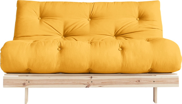 Karup Design Schlafsofa Roots 140 I Safrangelb Webstoff 140x83x105 cm mit Schlaffunktion