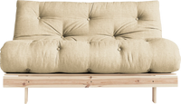 Karup Design Schlafsofa Roots 140 I Safrangelb Webstoff 140x83x105 cm mit Schlaffunktion