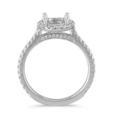 Halo Diamond Engagement Ring for 1.50 Carat Round
