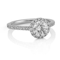 Halo Diamond Engagement Ring for 1.50 Carat Round