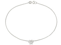 PRF2873J Bella Luce Pre-Owned .48ctw Sterling Silver 9 inch Flower Anklet
