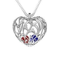 Organic Caged Hearts Pendant