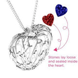 Organic Caged Hearts Pendant