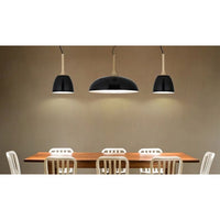 Wooden Dome Pendant - Black
