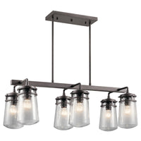 Lyndon 13 Inch Tall 6 Light Outdoor Hanging Lantern by Kichler Lighting