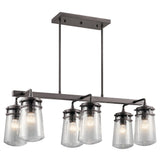 Lyndon 13 Inch Tall 6 Light Outdoor Hanging Lantern by Kichler Lighting