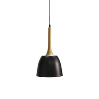 Wooden Dome Pendant - Black