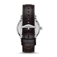TOWNSMAN AUTOMATIC BROWN CROCO LEATHER WATCH