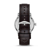TOWNSMAN AUTOMATIC BROWN CROCO LEATHER WATCH