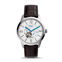 TOWNSMAN AUTOMATIC BROWN CROCO LEATHER WATCH