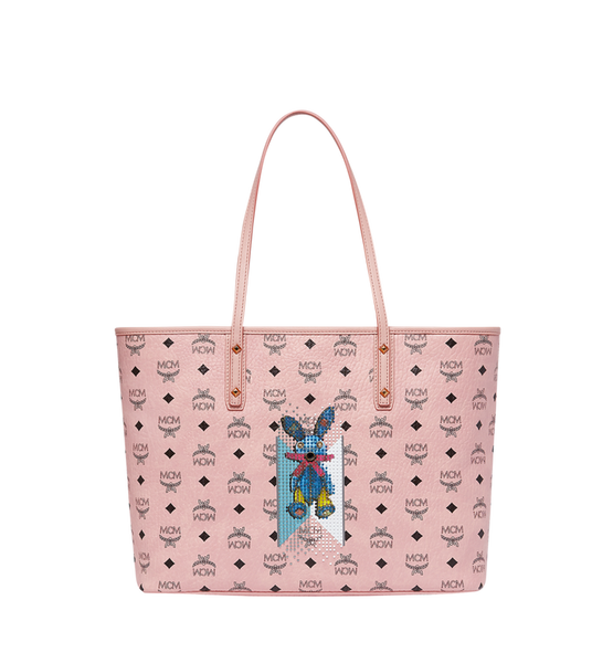 Rabbit Top Zip Shopper in Visetos