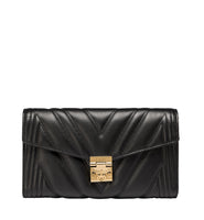 Millie Flap Crossbody in Quilted Leather