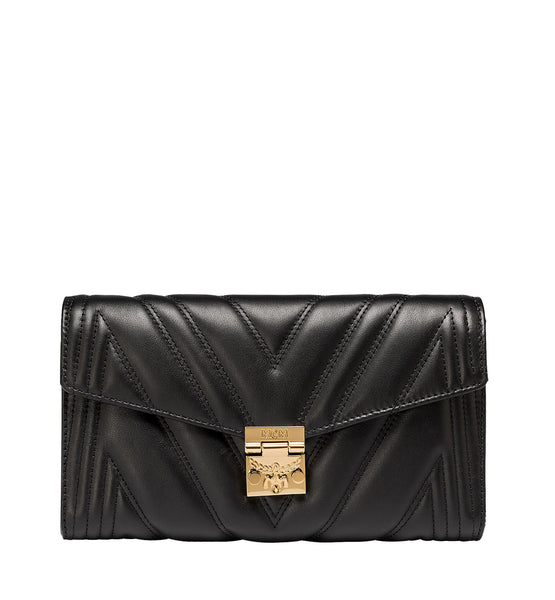 Millie Flap Crossbody in Quilted Leather