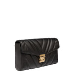 Millie Flap Crossbody in Quilted Leather