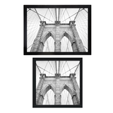 Monochrome Brooklyn Bridge Art Print on Paper (2 Sizes)