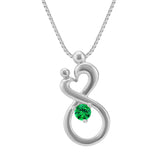 Personalized Mother & Child Infinity Pendant (18 in)