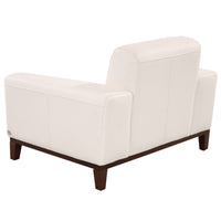 Milani White Leather Chair
