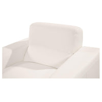 Milani White Leather Chair