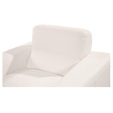 Milani White Leather Chair