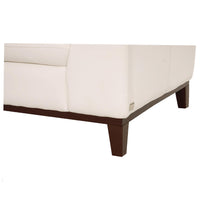 Milani White Leather Chair